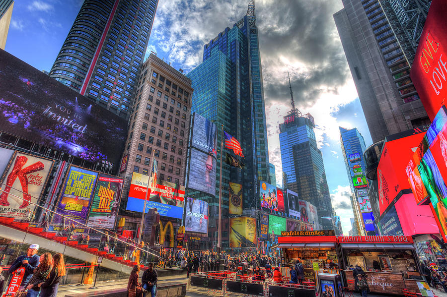 Times Square Architecture Photograph by David Pyatt