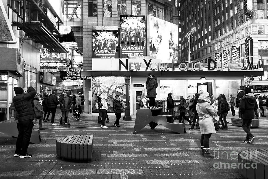 Times Square Moments at Night New York City Photograph by John Rizzuto