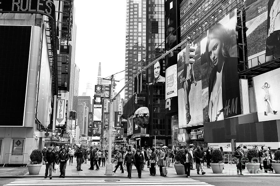 Times Square Morning New York City Photograph by John Rizzuto