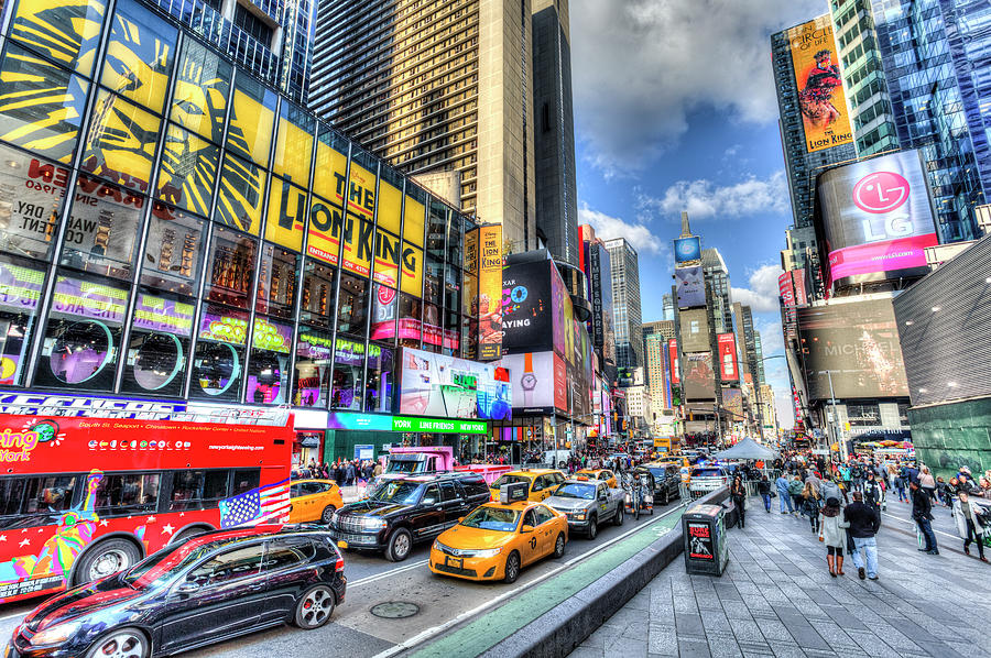 Times Square NY Photograph by David Pyatt
