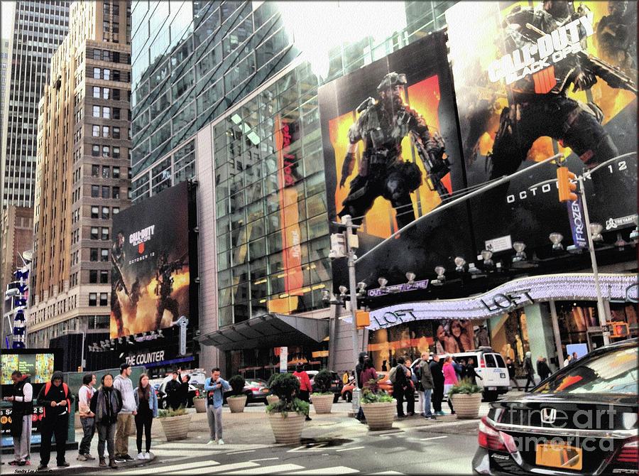 Times Square NYC Digital Art Photograph by Sandra Huston