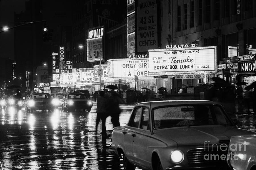 Times Square Sex Movie Advertisements Photograph by Bettmann
