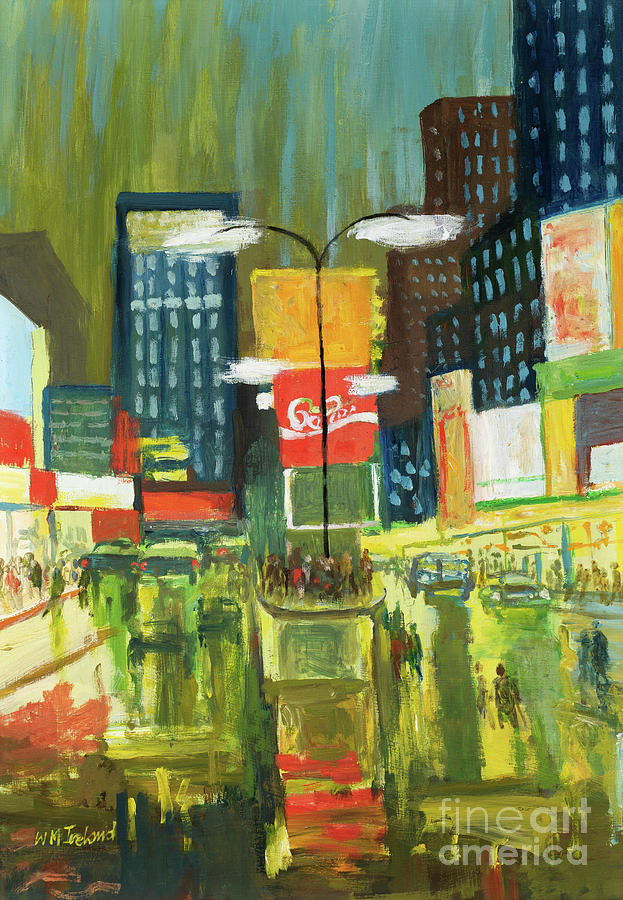 Times Square Painting by William Ireland