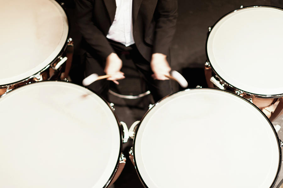 Timpani Player In Orchestra Photograph by Hybrid Images