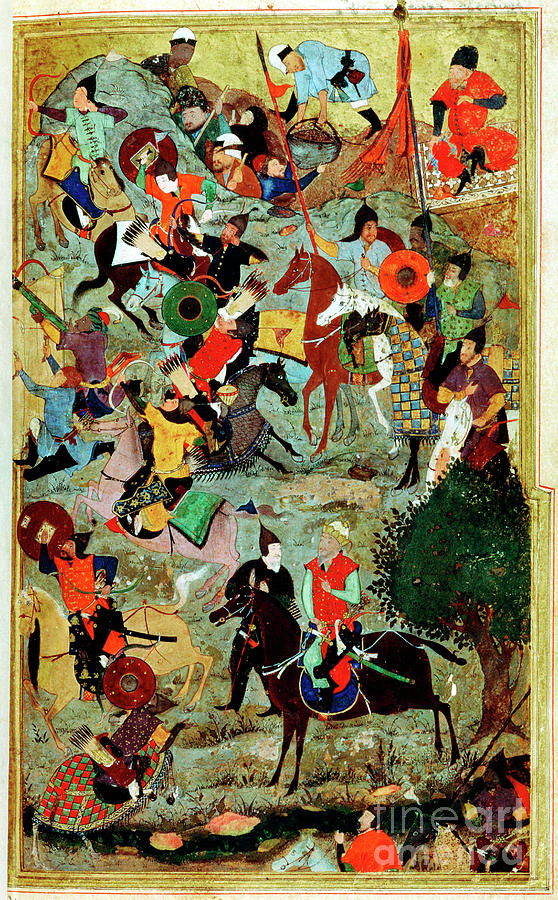 Timur Attacking The Knights Of St John Drawing by Print Collector