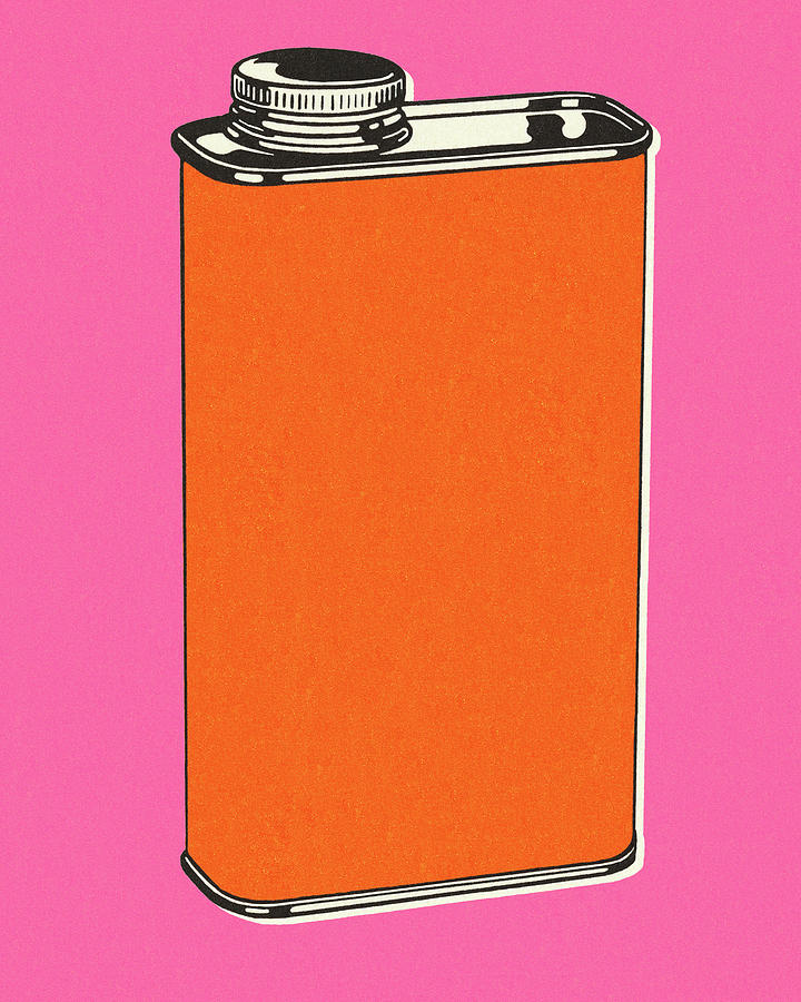 Vintage Drawing - Tin Can by CSA Images