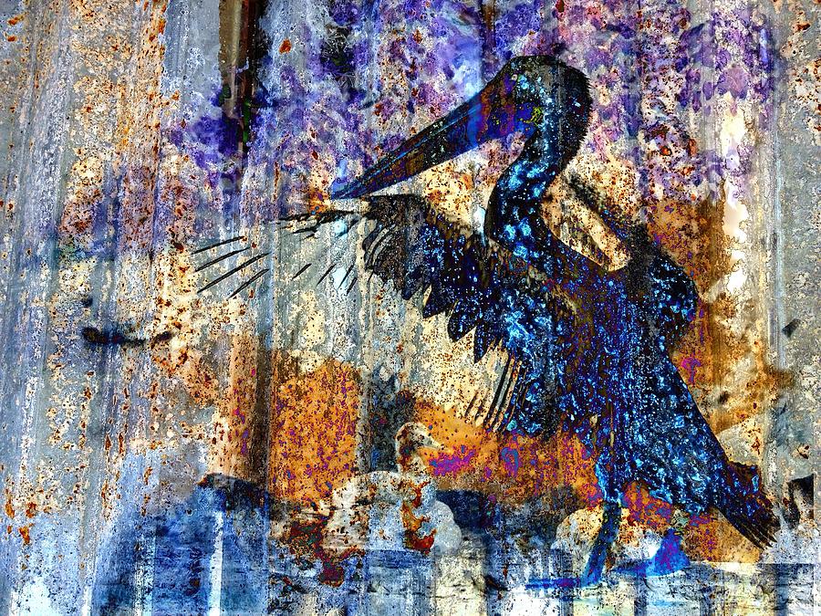 Tin Pelican Digital Art by John Duplantis
