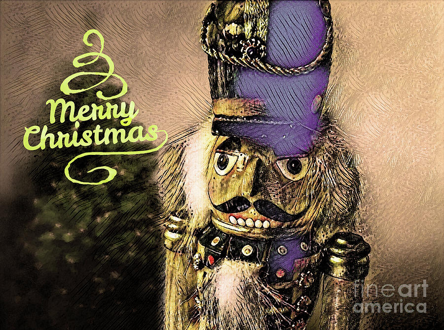 Tin Soldier Christmas Greeting Digital Art by Nina Silver