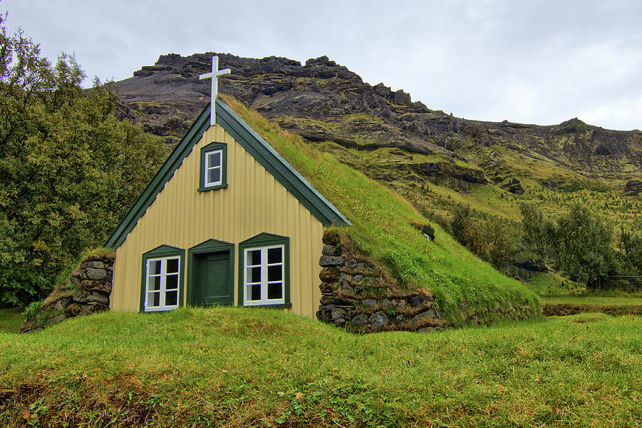Tiny Church Iceland 2 Hdr Photograph