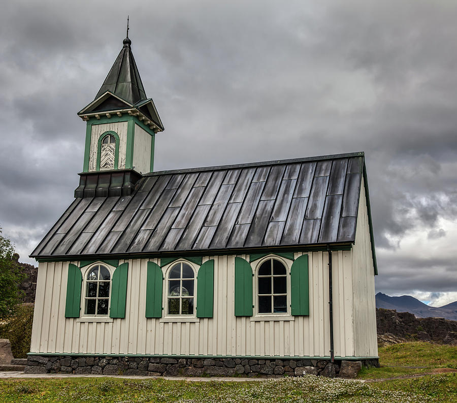 Tiny Church of Iceland Photograph by David Letts