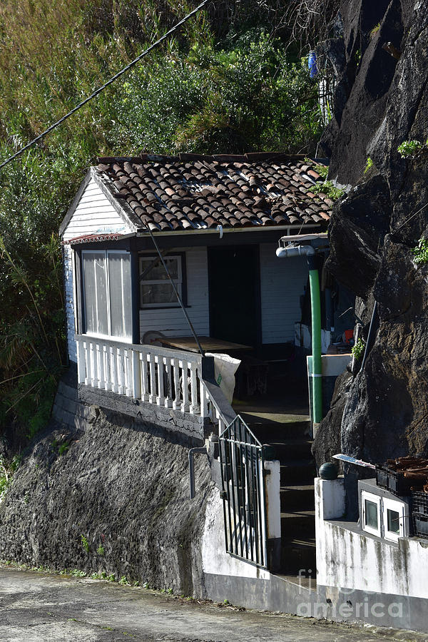 Tiny House Nestled Into the Sea Cliff in Nordeste, Sao Miguel ...