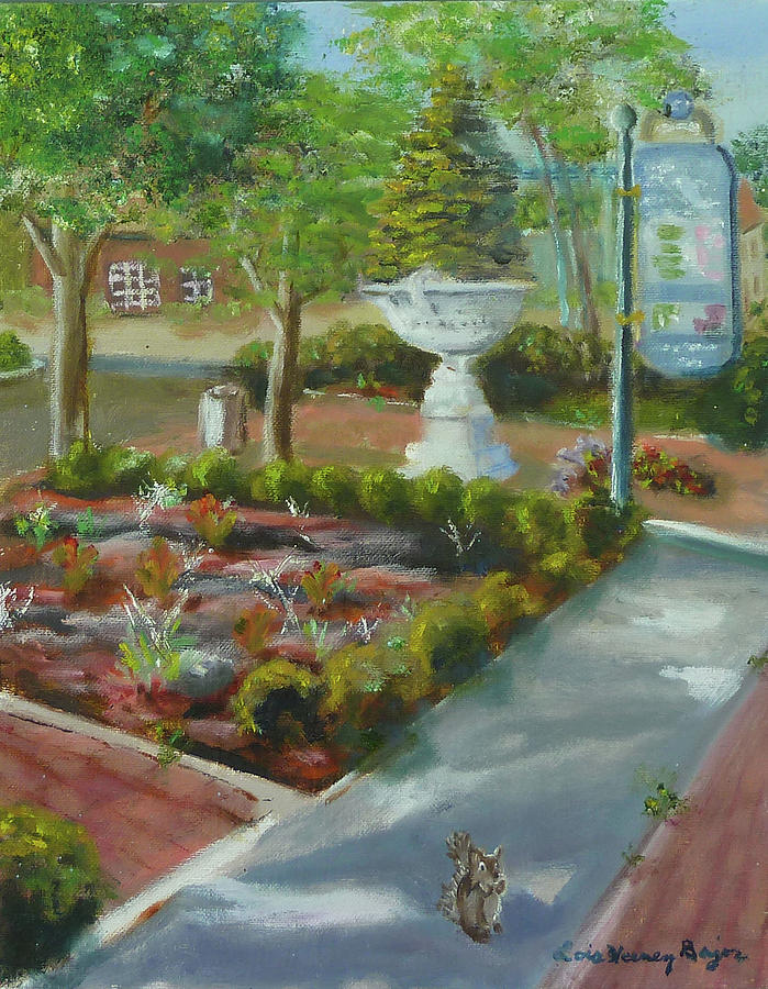 Park Painting - Tiny Park ,tarpon Springs by Lois Bajor Park Painting - Tiny Park ,tarpon Springs by Lois Bajor