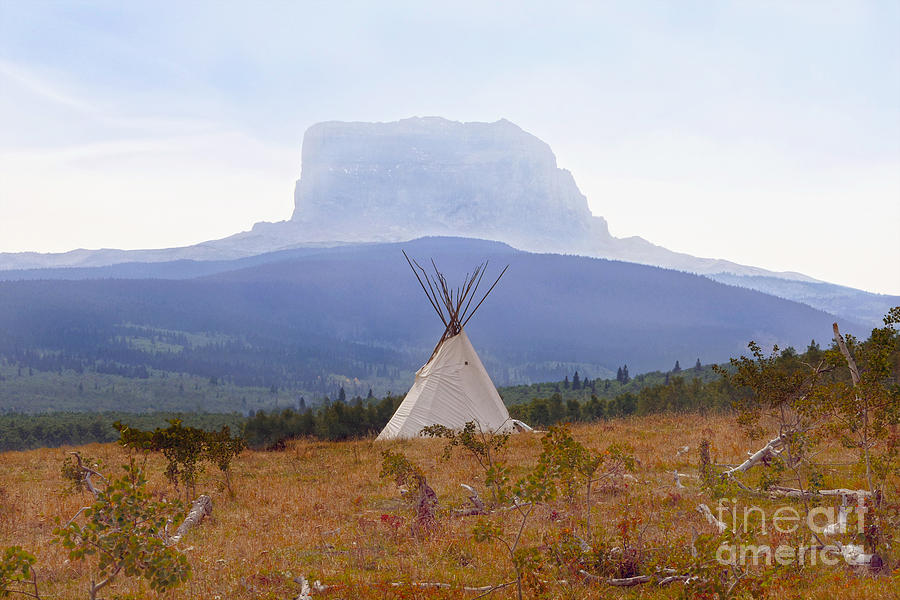 Tipi At Chief Mountain Photograph