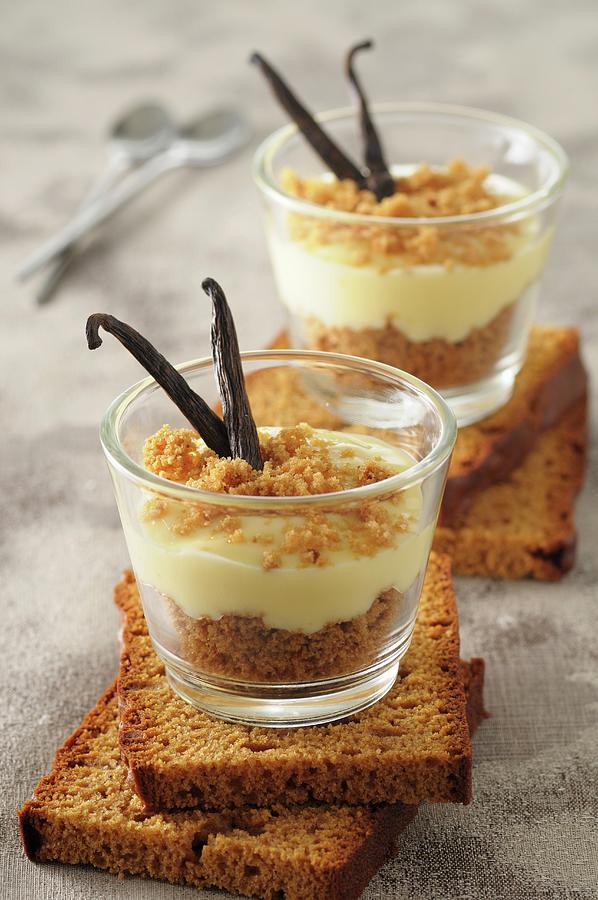 Tiramisu With Pain D Espice In Dessert Glasses Photograph by Jean-christophe Riou