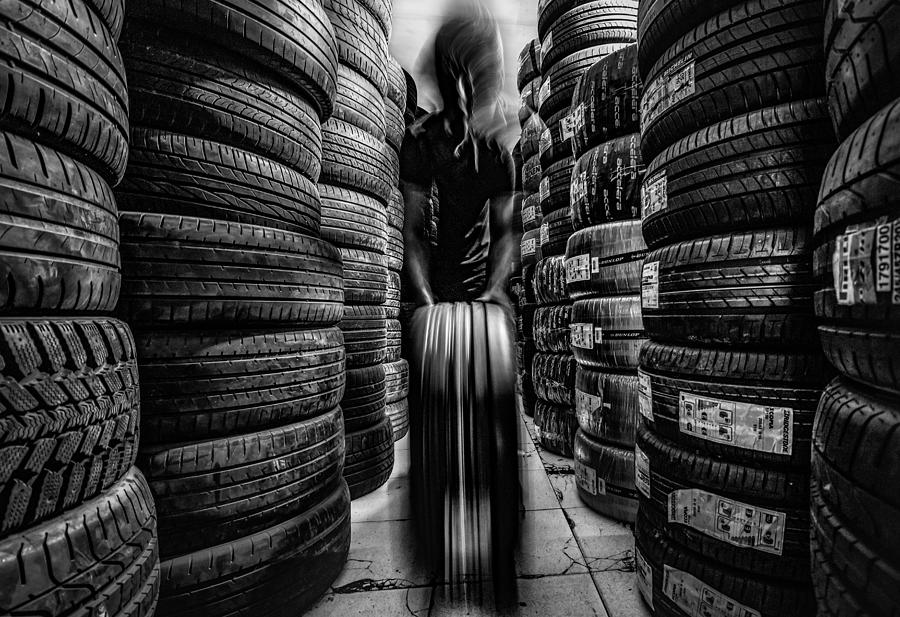 Abstract Photograph - Tire by Amir Ali Navadeh Shahla