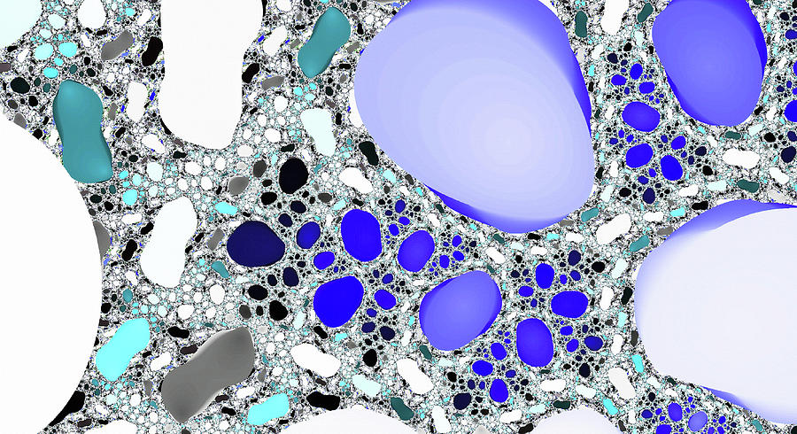 Titan Lake Blue Abstract Art Digital Art by Don Northup