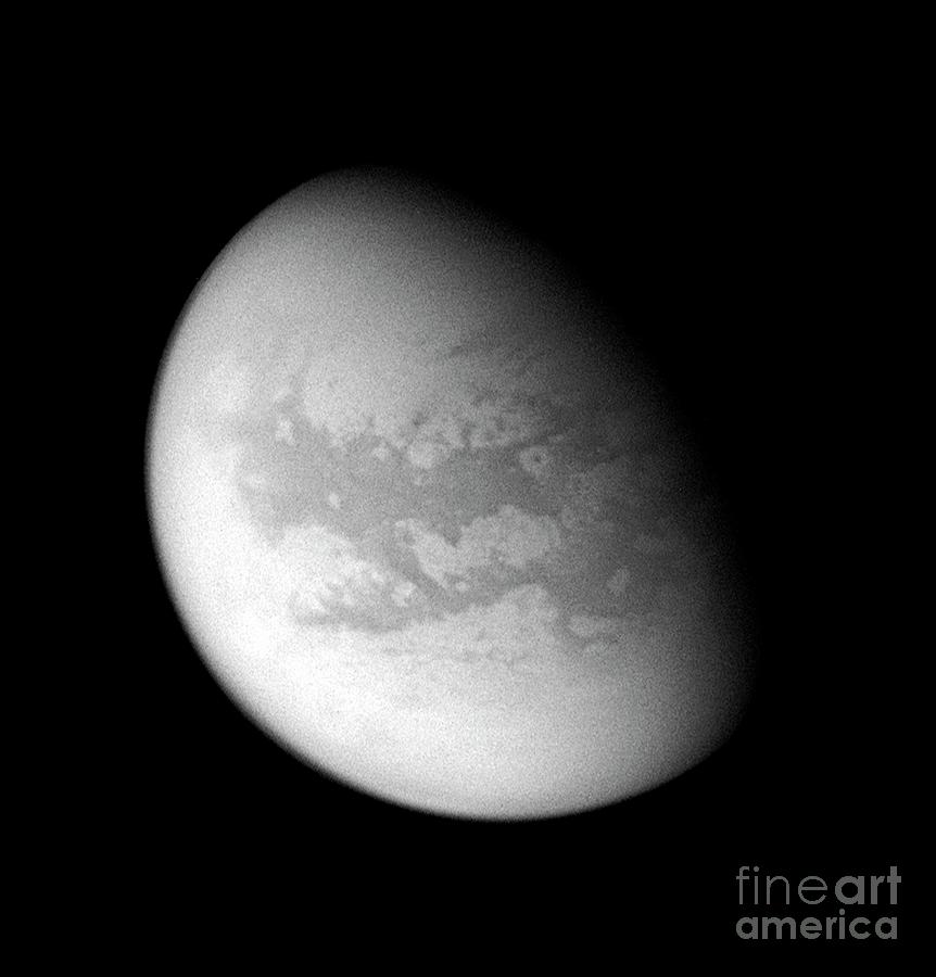 Titan Photograph by Nasa/jpl/space Science Institute/science Photo Library