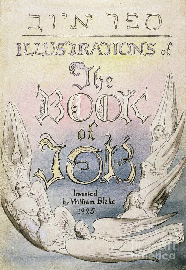 Title Page From illustrations Of The Book Of Job, Pl.1, After William Blake Painting by James Thomas Linnell
