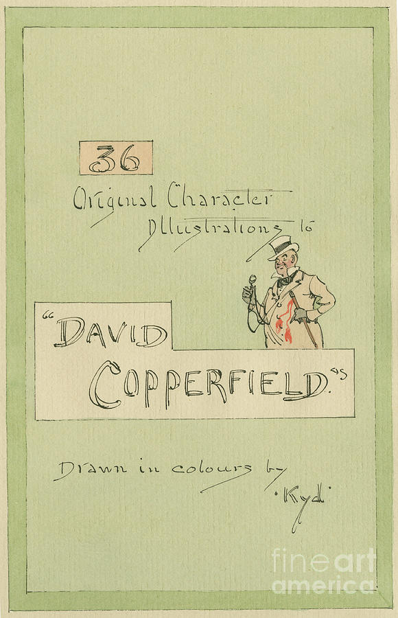 Title Page, Illustrations For david Copperfield, C.1920s Painting by Joseph Clayton Clarke