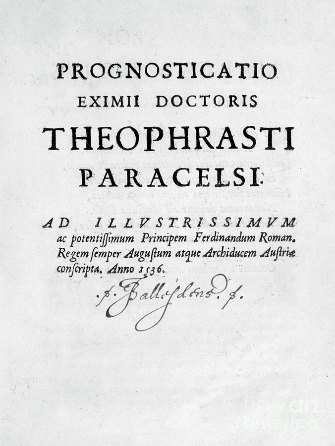 Title Page Of Prognosticatio Eximii Drawing by Print Collector