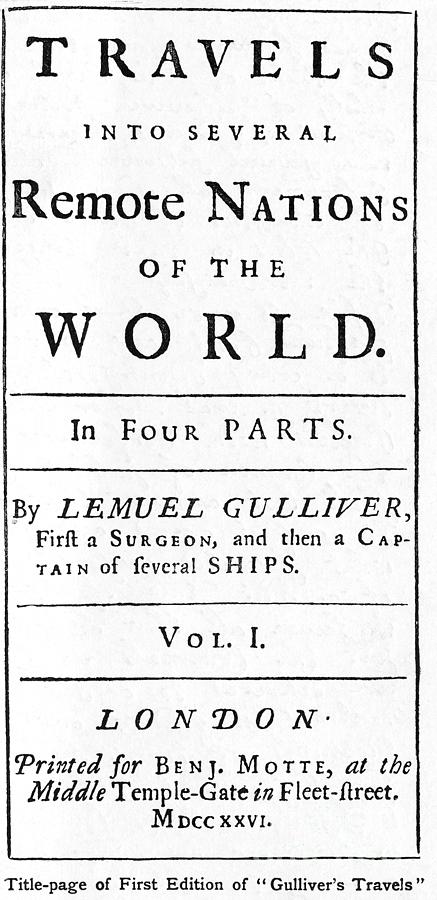 Title Page To Gullivers Travels Photograph by Bettmann