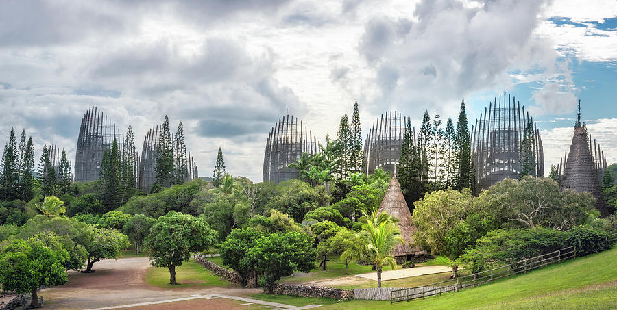 Tjibaou Cultural Centre Panorama in New Caledonia by Daniela Constantinescu Tjibaou Cultural Centre Panorama in New Caledonia by Daniela Constantinescu