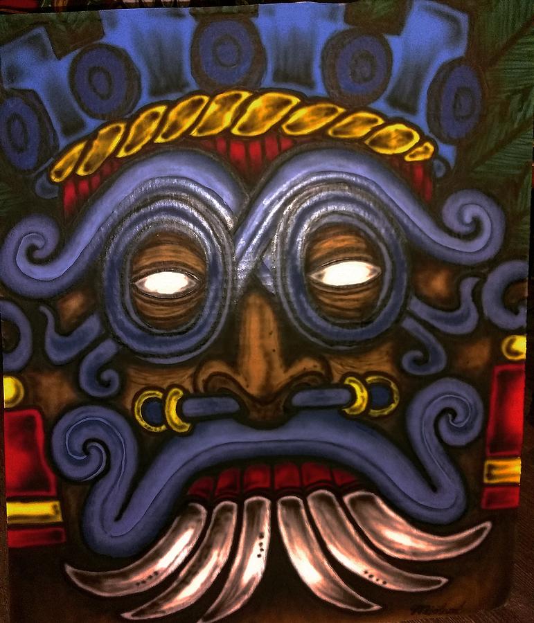 Tlaloc rain god Painting by Michael Carrizosa | Pixels