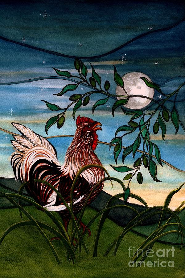 To greet the morning light - Rooster by Janine Riley To greet the morning light - Rooster by Janine Riley