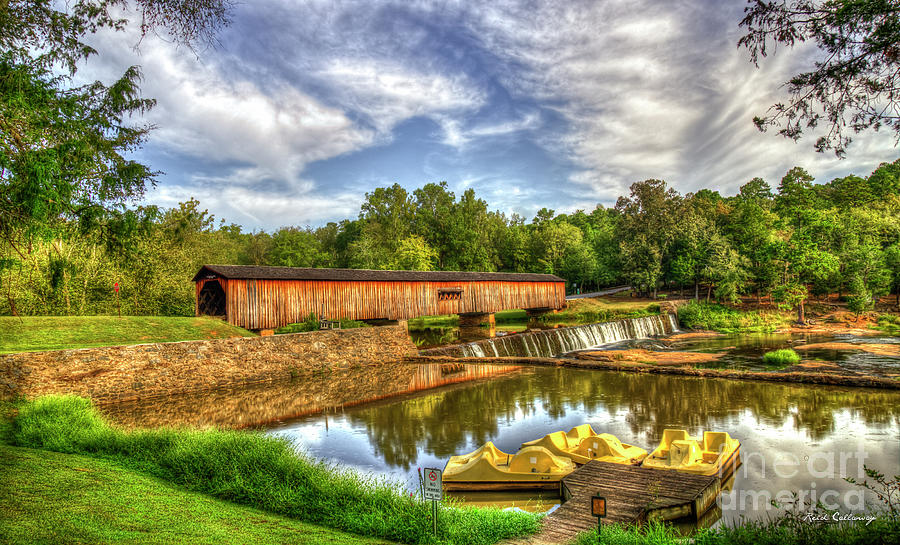 To His Glory Watson Mill Covered Bridge Madison County GA Art Photograph by Reid Callaway