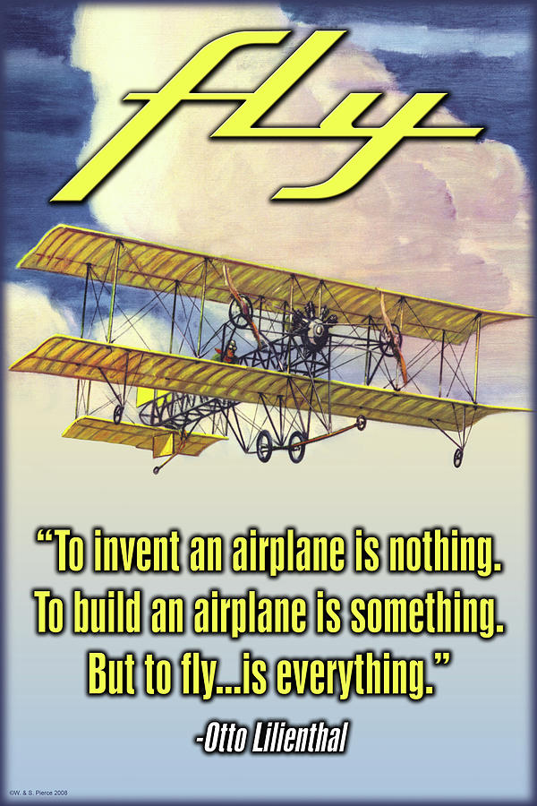 To Invent an Airplane Painting by Wilbur Pierce