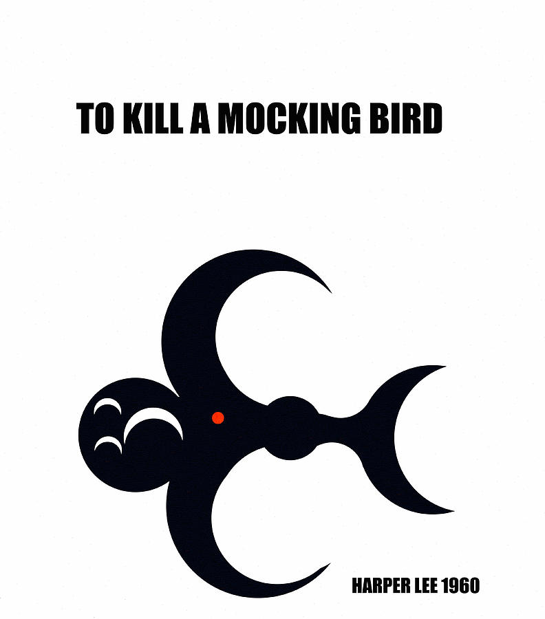 To kill a mocking bird minimal book cover art Digital Art by David Lee Thompson