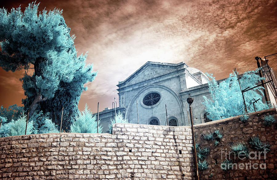 To King Davids Tomb in Jerusalem Infrared Photograph by John Rizzuto