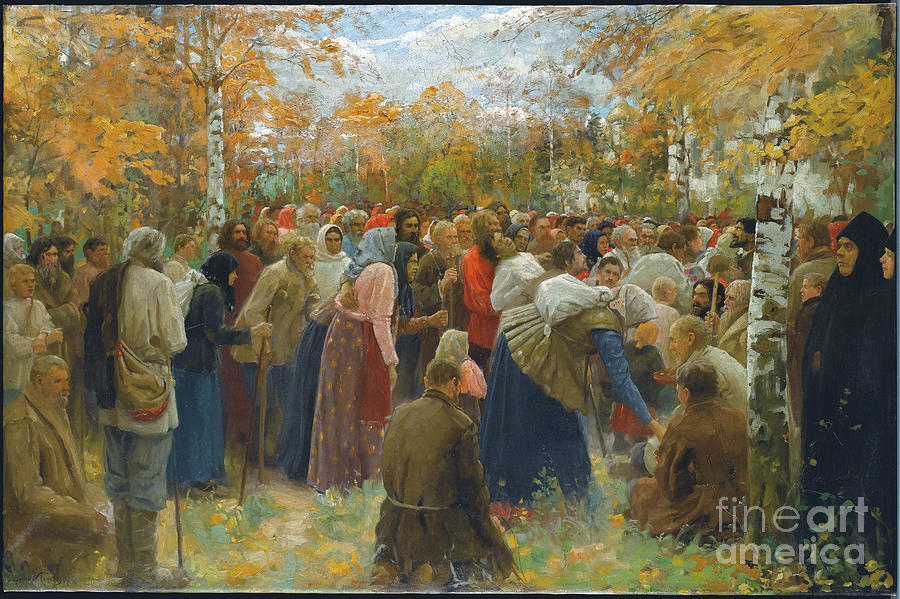 Tree Painting - To The Holy Places, 1911 by Lukjan Vasilievich Popov