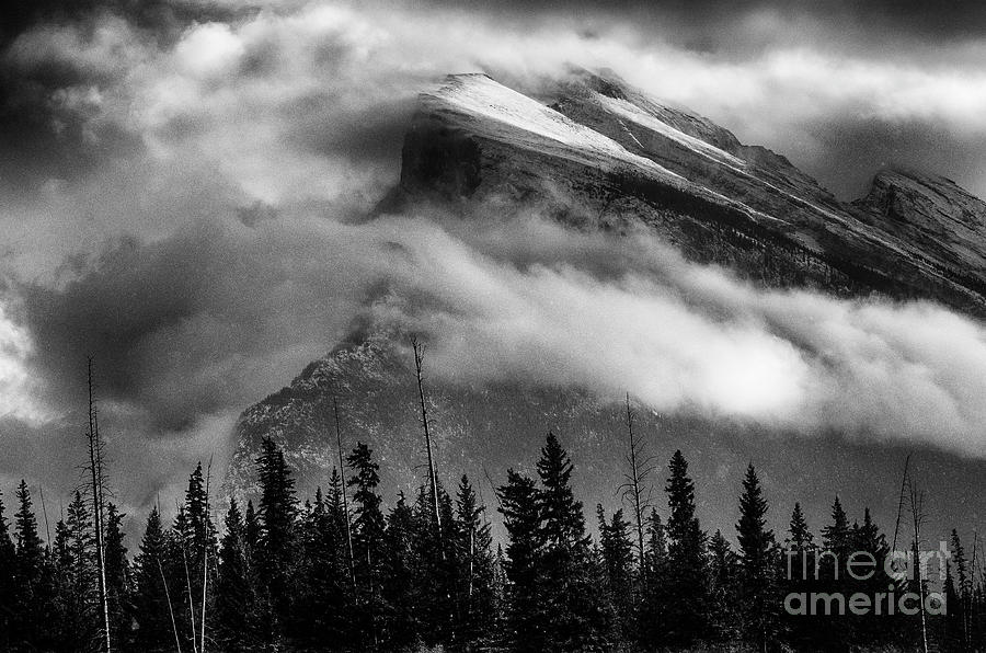 To THe Wild Country Canadian Rockies Monochrome 12 Photograph by Bob Christopher
