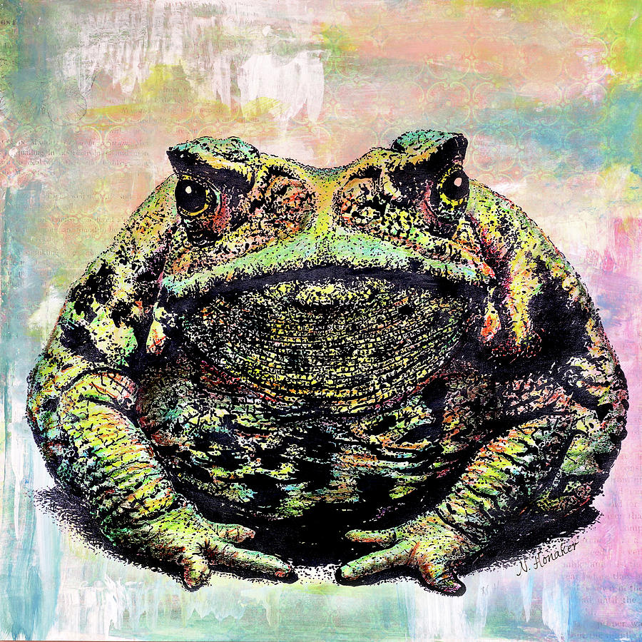 Frog Mixed Media - Toad Color by Let Your Art Soar