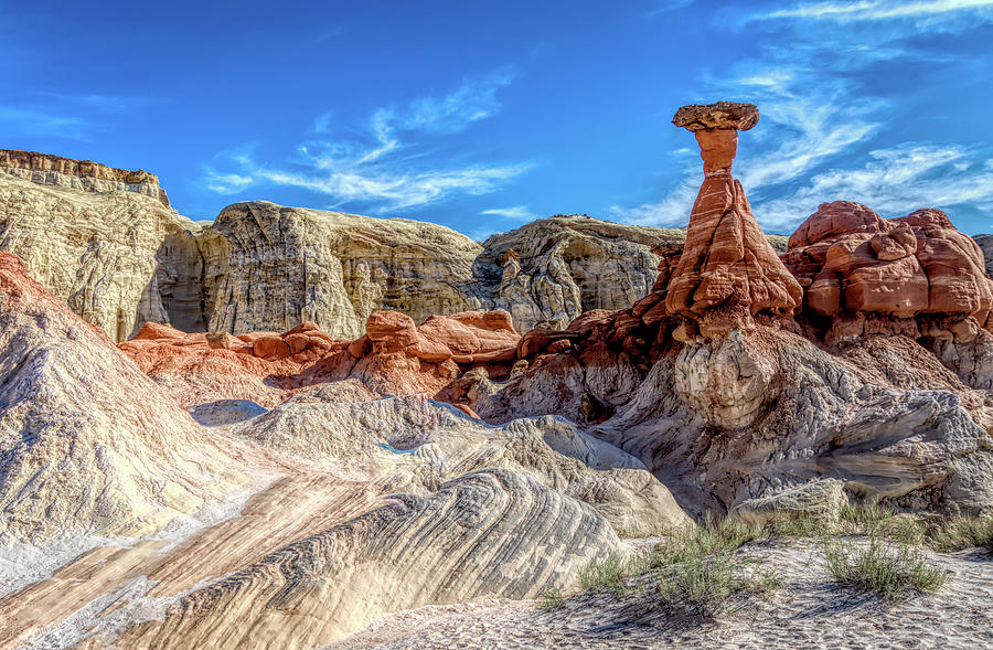 Toadstool Formation - Utah Photograph by Debra Martz