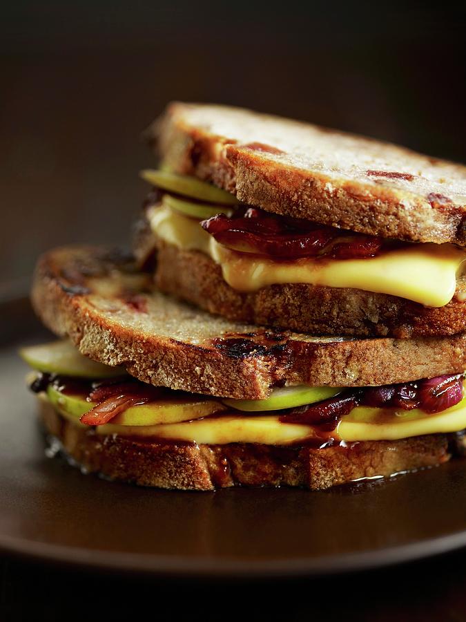 Toasted Apple And Cheese Sandwiches Photograph by Jim Franco Photography