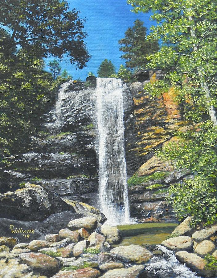 Toccoa Falls Painting by Duwayne Williams