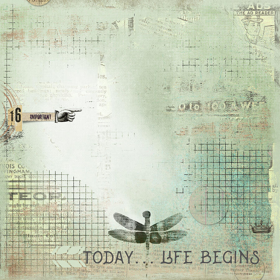 Insects Mixed Media - Today Begin Life by Marcee Duggar