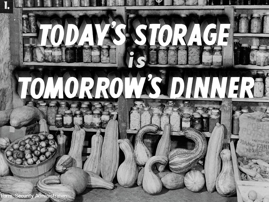 Fsa Digital Art - Todays Storage, Tomorrows Dinner by Print Collection