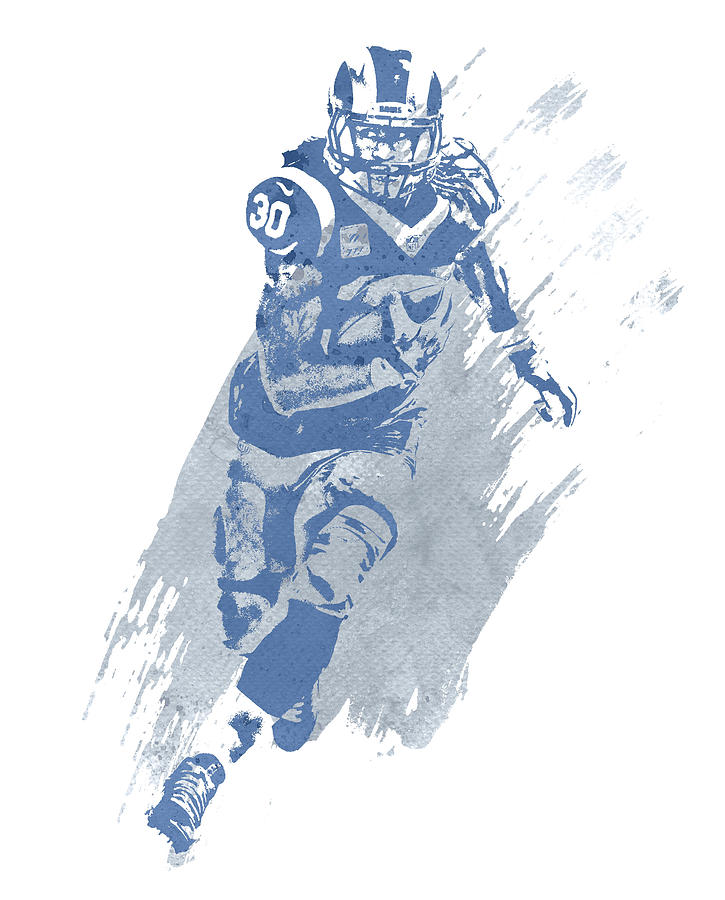 Todd Gurley Los Angeles Rams Pixel Art 30 Greeting Card by Joe