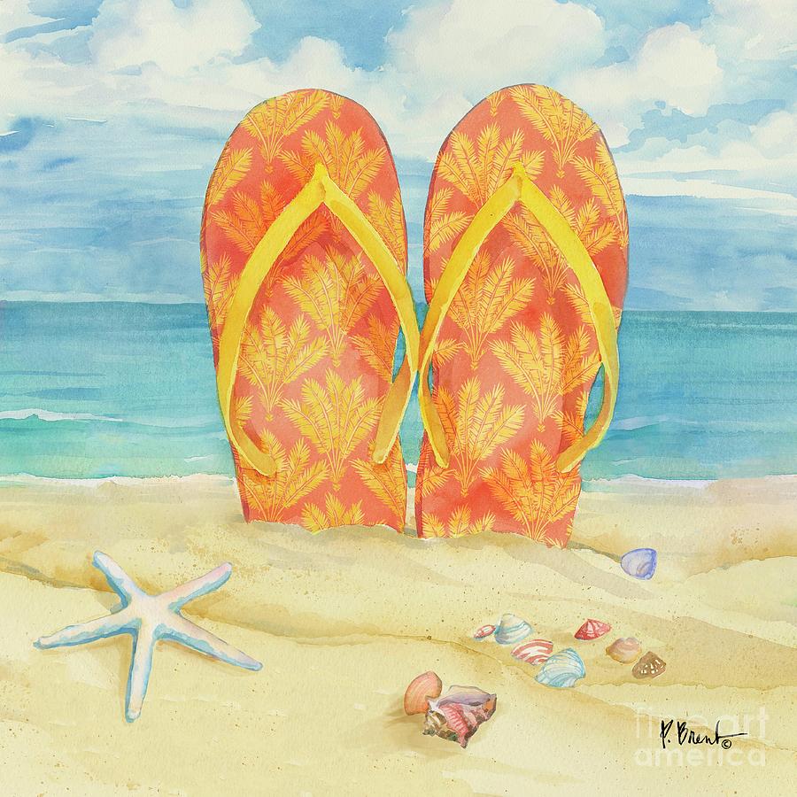 Toes in the Sand II Painting by Paul Brent - Fine Art America