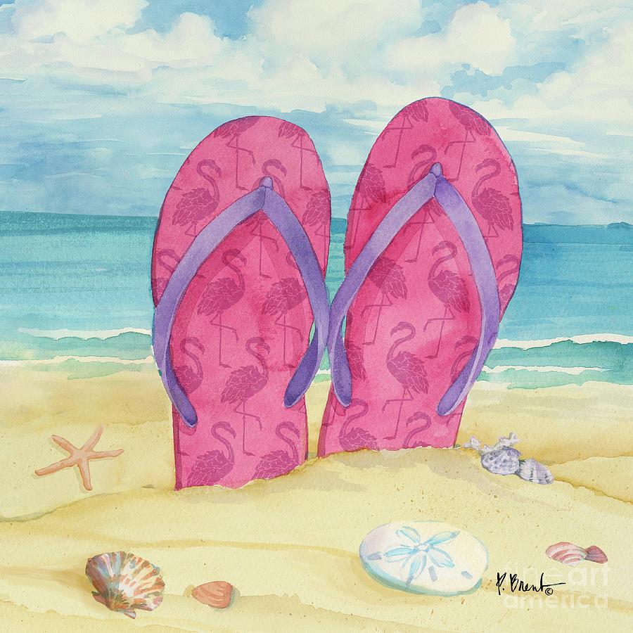 Toes in the Sand IV Painting by Paul Brent - Pixels