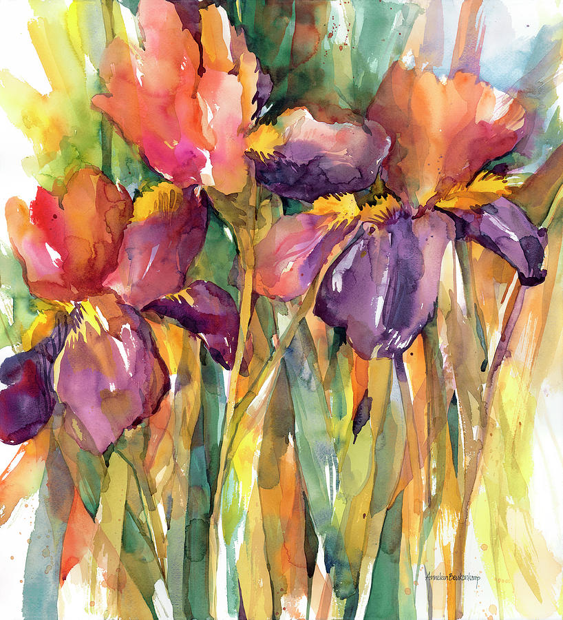 Flowers Still Life Painting - Together 1 by Annelein Beukenkamp