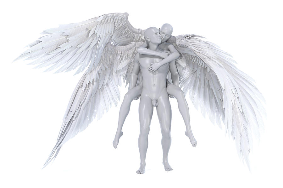 Angel Digital Art - Lift by Betsy Knapp Angel Digital Art - Lift by Betsy Knapp