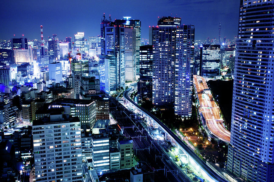 Tokyo At Night Photograph by Urbancow