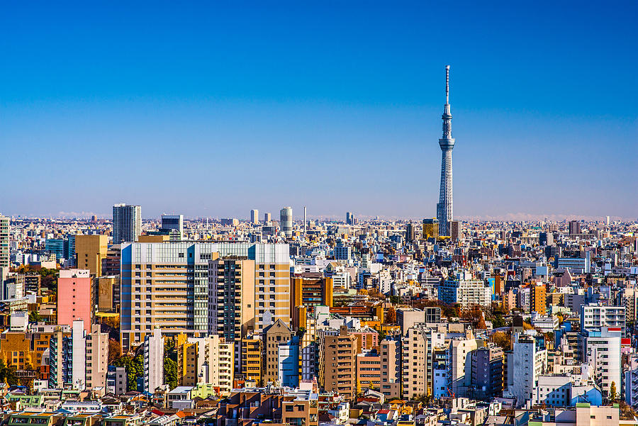 Tokyo, Japan Afternoon Skyline Photograph by Sean Pavone - Pixels