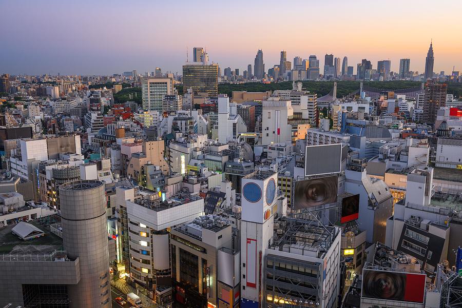 Tokyo, Japan Cityscape Over The Shibuya Photograph by Sean Pavone ...