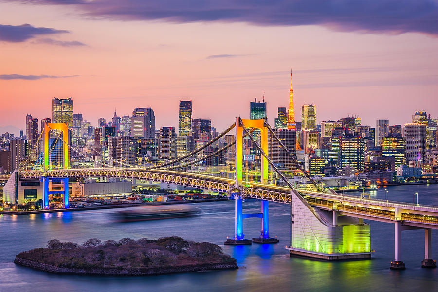 Tokyo, Japan Skyline On The Bay Photograph by Sean Pavone - Fine Art ...