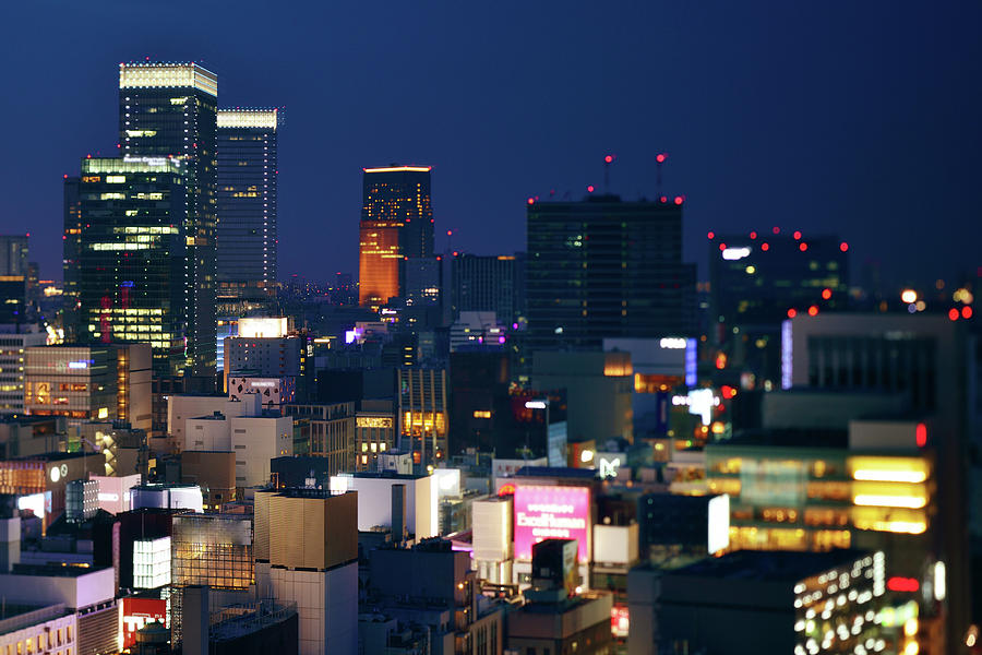 Tokyo Marunouchi And Ginza Night View by Vladimir Zakharov